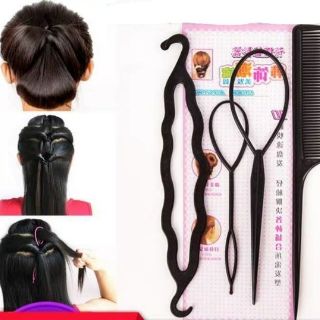 Combo 4 dụng cụ búi tóc cực đẹp