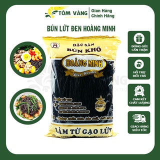 Bún Gạo Lứt Đen Hoàng Minh Ăn Kiêng Healthy Eatclean Tiểu Đường Thực Dưỡng Gym Túi 500g - Tôm Vàng