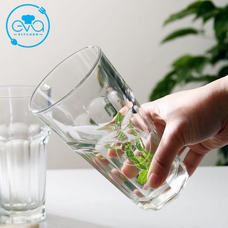 Bộ 12 Ly Thuỷ Tinh 8 Góc Uống Sinh Tố 390 Ml TVP-KG390