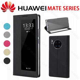 Ốp Điện Thoại Da PU Bện Từ Tính Chống Sốc Cho Huawei Mate 30 Pro 20 Lite 20X 10 9 8