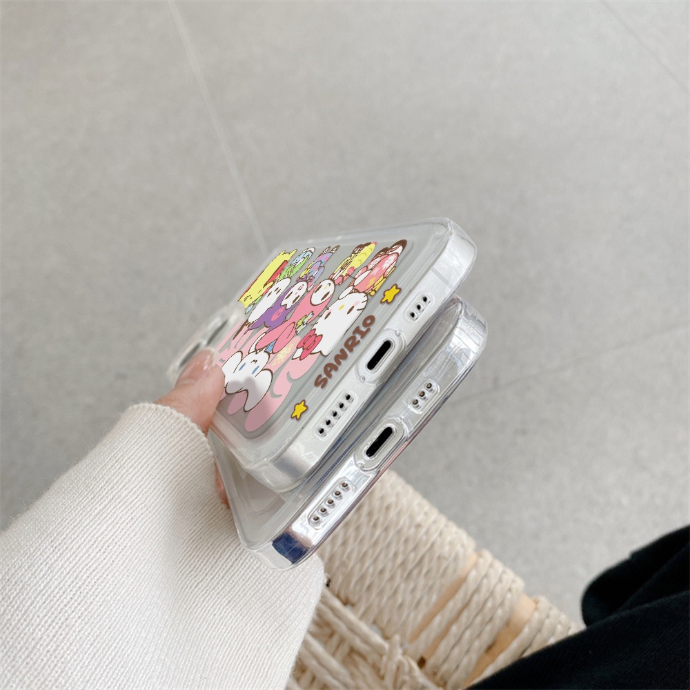 SANRIO Ốp Điện Thoại Chống Sốc Họa Tiết Hello Kitty Cho iPhone 11 13 12 X XS Pro Max xr 12 13 Mini xr