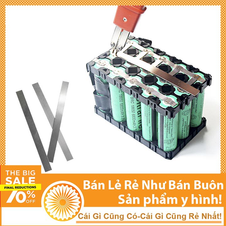 Dây Kẽm Hàn Cell Pin 18650 0.1mmx5mmx1M