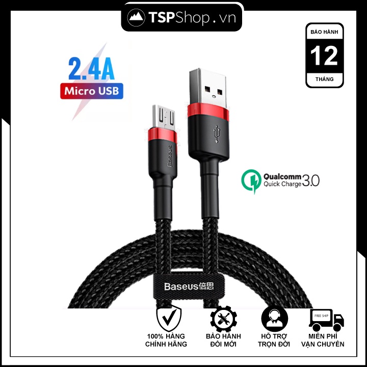 Cáp sạc nhanh Baseus Micro USB