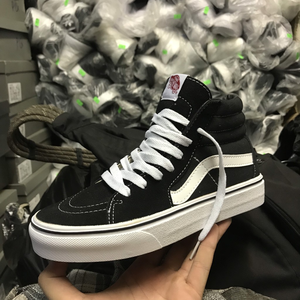 >ẢNH THẬT-HÀNG THẬT< Giày Sneaker trượt ván Old Skool SK8 đen cao cổ nỉ nam nữ | BigBuy360 - bigbuy360.vn