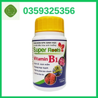 Phân bón NPK sinh học Super Roots Vitamin B1 100ml kích ra rễ kích mầm