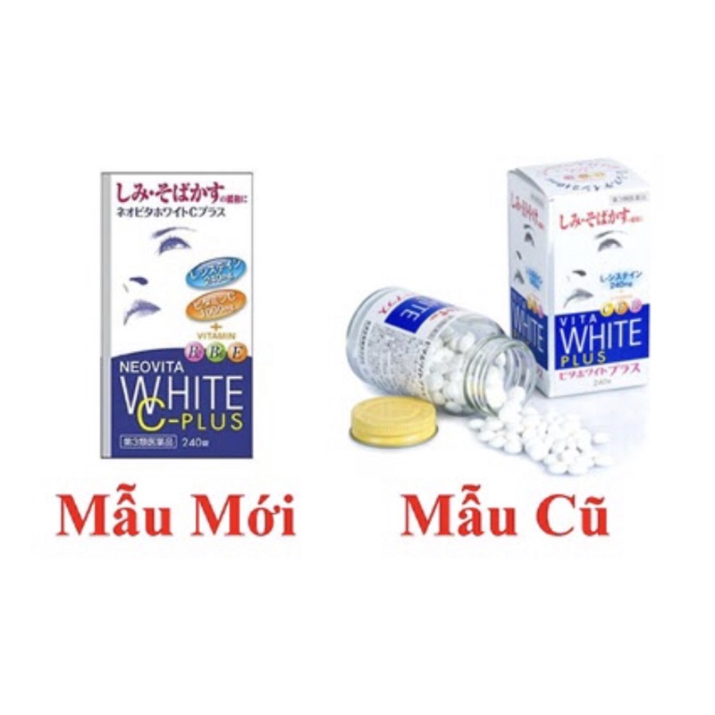 Viên uống trắng da ,nám và tàn nhang VITA White Plus Nhật Bản hộp 240 viên