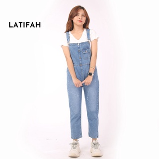 [Mã BMLTA50 giảm 10% đơn 99K] Quần yếm jean dài nữ LATIFAH 5 cúc YJ012 phong cách trẻ trung năng thumbnail