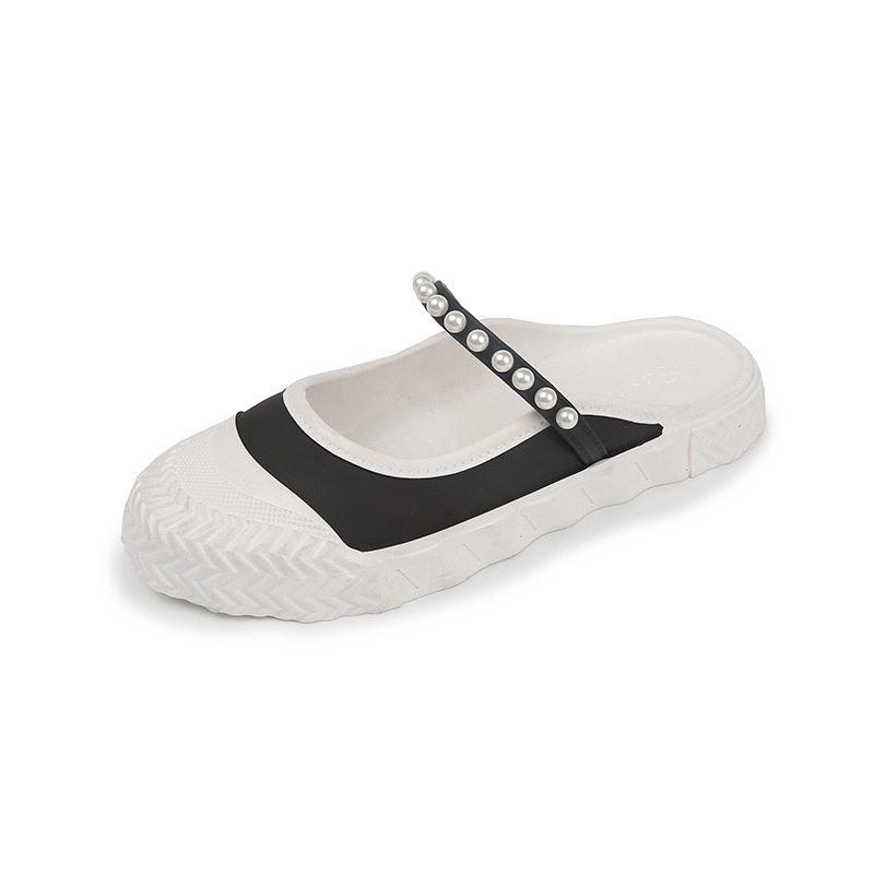 Dép Đế Xuồng Đính Ngọc Trai Thời Trang Thể Thao