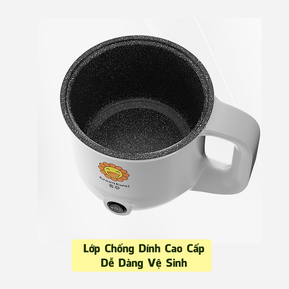 Nồi Lẩu Mini Đa Năng Dung Tích 1.8L Chống Dính Cao Cấp Teflon 2 Mức Nhiệt Bảo Hành 6 Tháng 1 Đổi 1 NL07