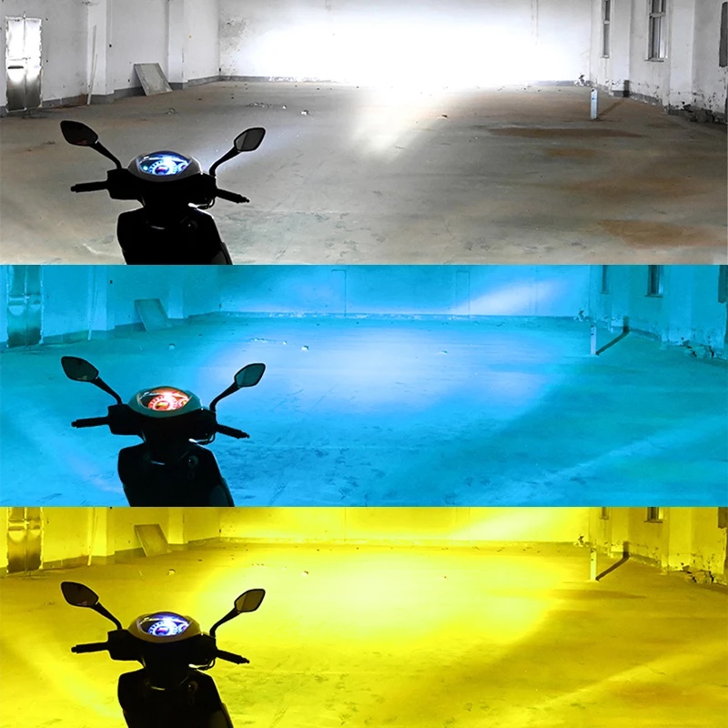 Đèn pha KEVANLY H6 P15D bóng LED thay thế cho xe moto