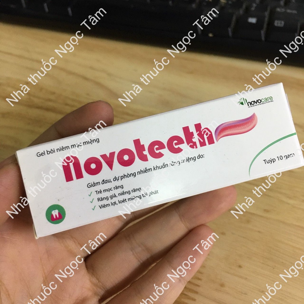 NOVOTEETH gel bôi giúp giảm đau, dự phòng nhiễm khuẩn răng miệng an toàn cho trẻ từ 5 tháng tuổi