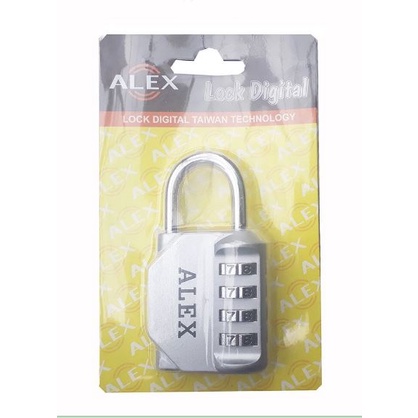 Khóa số 4 mã số xoay vòng bằng hợp kim kẽm cao cấp không gỉ, Khóa mã số không cần chìa
