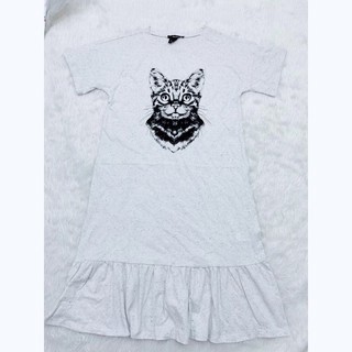 Đầm thun đuôi cá hình mèo