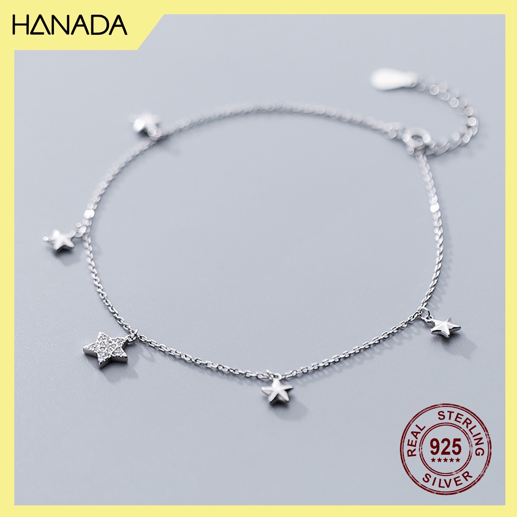 Lắc Chân Bạc 925 Hanada Ngôi Sao Đá 0674 H16