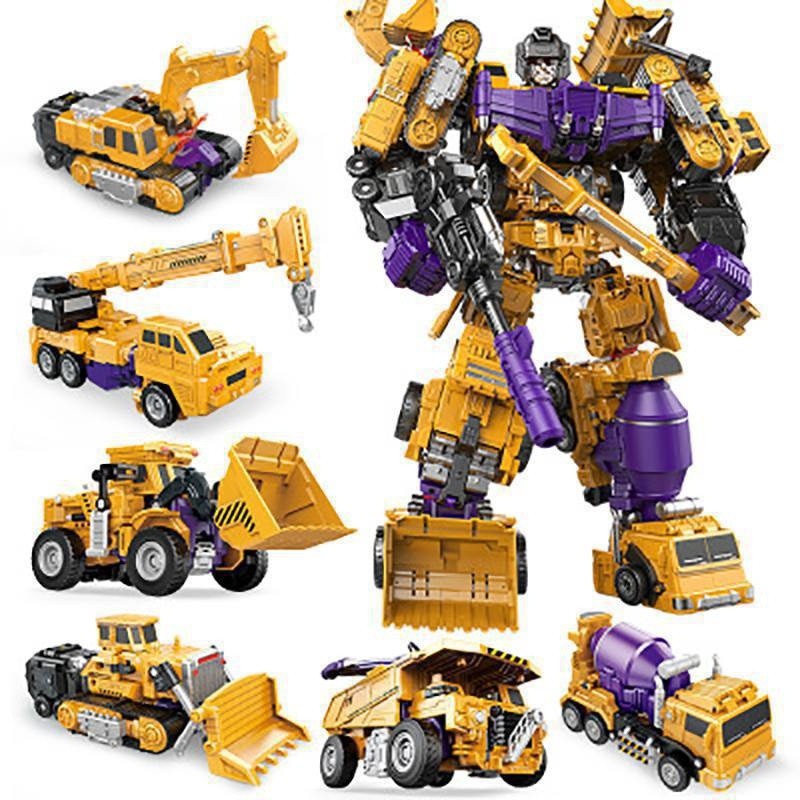 Bộ khối lắp ghép đồ chơi robot biến hình xe sáng tạo cho bé