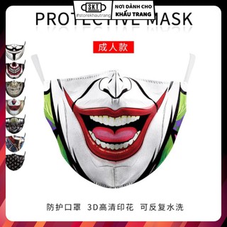 Khẩu Trang In Hình 3D Các Loại ANOMYNOUS / JOKER