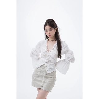 Sơ mi dài tay buộc dây sang chảnh