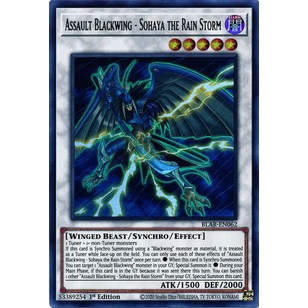 Thẻ bài Yugioh - TCG - Assault Blackwing - Sohaya the Rain Storm / BLAR-EN062'