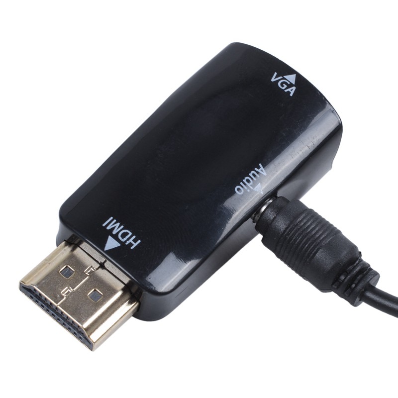 Đầu chuyển đổi VGA mạ vàng có cổng kết nối 3.5mm dành cho cáp âm thanh dành cho PC/Laptop/DVD/máy tính bàn/Hộp TV/v.v | BigBuy360 - bigbuy360.vn