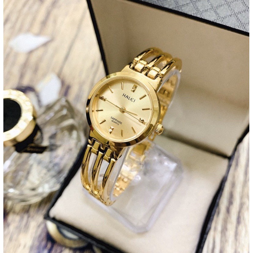 ( SIÊU GIẢM GIÁ ) Đồng Hồ Nữ HALE màu vàng cao cấp | BigBuy360 - bigbuy360.vn