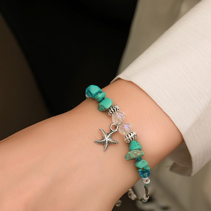 Vòng Tay Đính Sao Biển Phong Cách Bohemian Thời Trang
