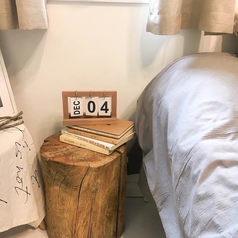[ Lịch Gỗ ] Lịch gỗ để bàn 2021 - Lịch lật số mini trang trí decor | BigBuy360 - bigbuy360.vn