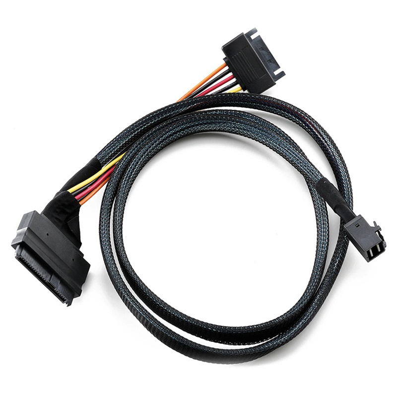 Dây Cáp Chuyển Đổi 0.5M / 1.5Ft Mini SAS SFF 8643 Sang U.2 SFF-8639 15 Pin