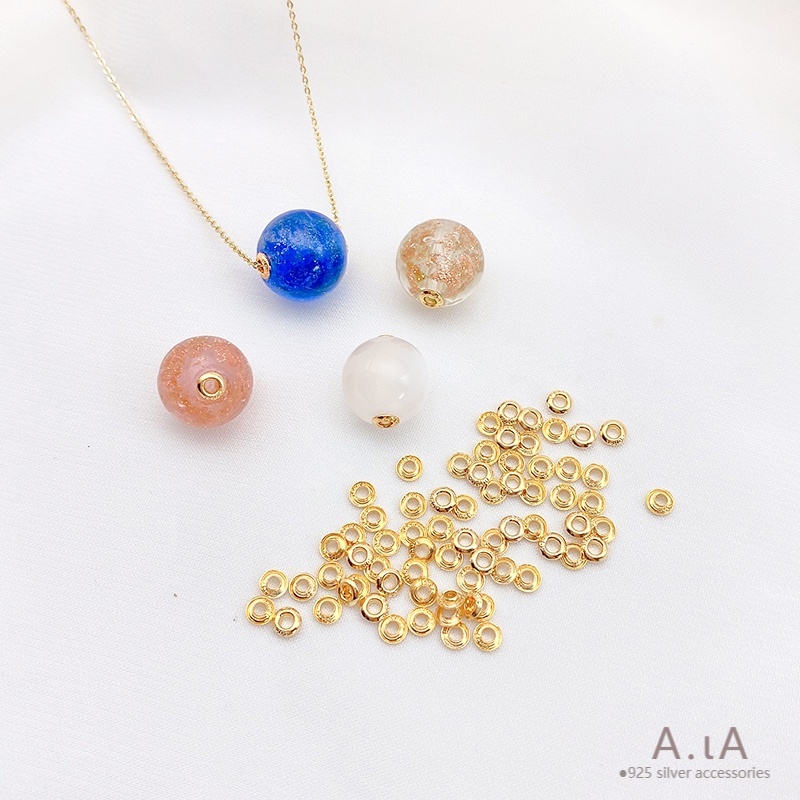 █diy゜14k●10 Món Chất Lượng Cao°Hạt Xỏ Lỗ Hai Lỗ Bằng Vàng 14k Nhiều Màu Sắc Dùng Làm Vòng Tay diy