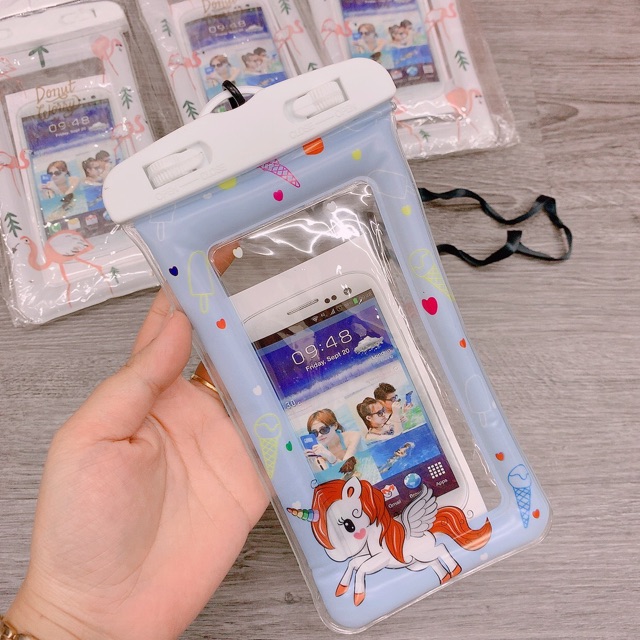 Túi chống nước điện thoại nhiều màu viền phao nổi được trên nước nhé | BigBuy360 - bigbuy360.vn