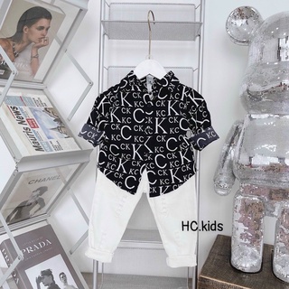 áo sơ mi lụa dài tay cho bé 9-28kg