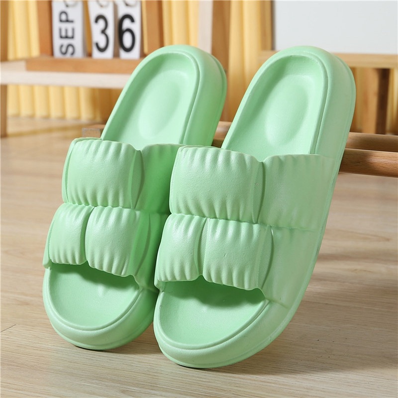 Tikp Dép Sandal Dép bánh mì nữ, Chống Trượt ​đế độn siêuBằng EVA 8 Màu Size 36-45