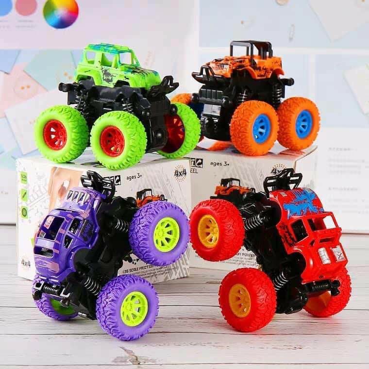 Mô Hình Xe ô tô Địa Hình Đồ Chơi Cho Bé Monster Truck Xe ô tô địa hình giảm sóc chạy đà siêu mạnh siêu bền đa màu sắc