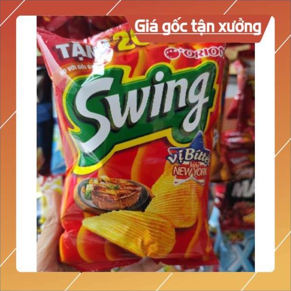 [ICLN9 giảm 5K cho đơn hàng 50k]  Combo 2 gói bim bim Swing vị Bít tết kiểu New york gói 36g