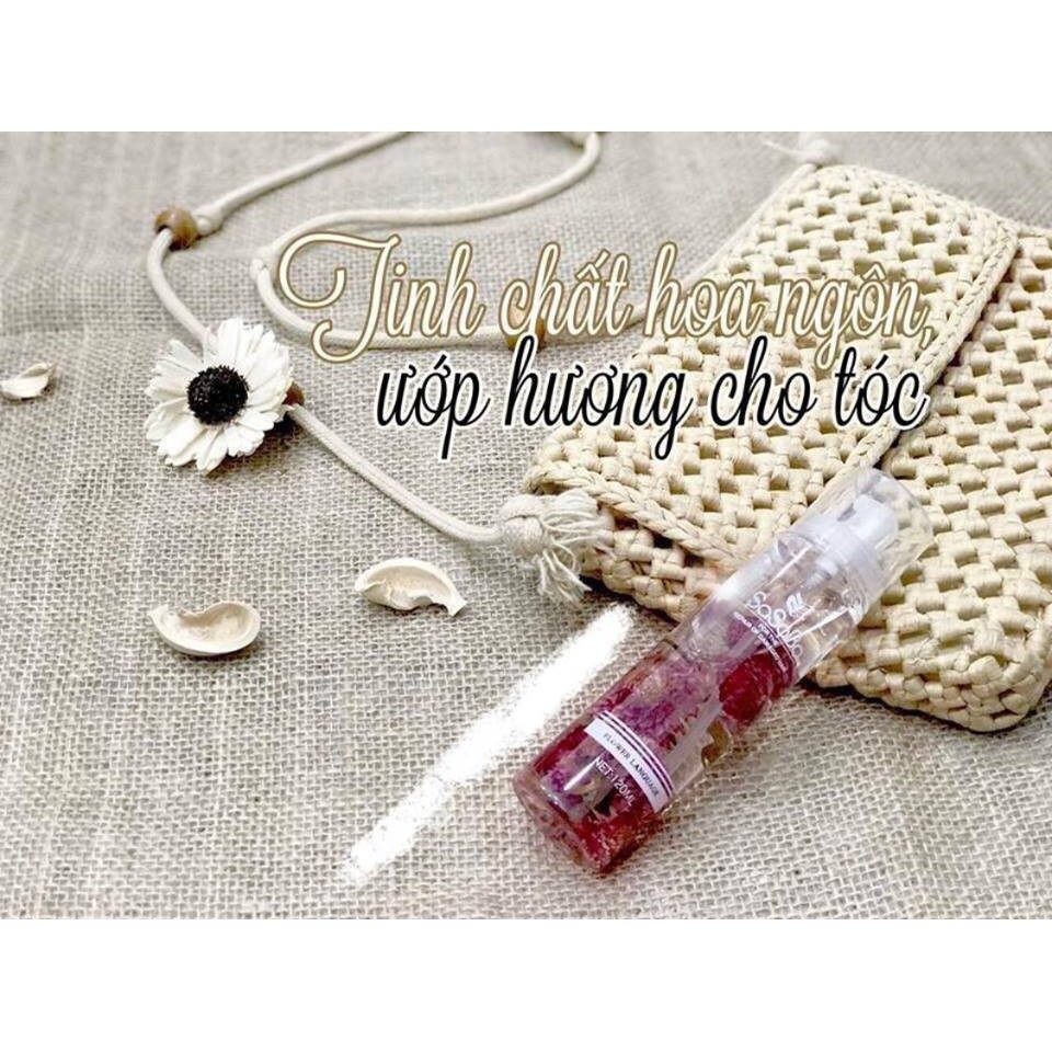 (Chính hãng giá sỉ) Tinh dầu hoa ngôn Sasaba ướp hương cho tóc (HOA THẬT) 120ml