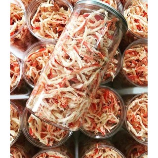 Mực xé sợi hủ 300gr, Khô mực một nắng xé sợi hấp cốt dừa loại ngon, Mực sợi siêu ngon, dai dai hấp dẫn