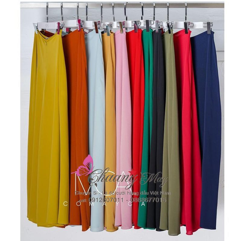 Quần áo dài_Chaang_May sẵn quần lụa áo dài truyền thống ống rộng