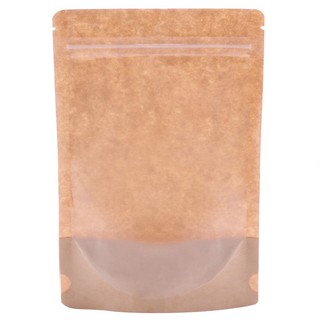 1 túi zip giấy kraft 1 mặt trong 1 mặt giấy 15*22