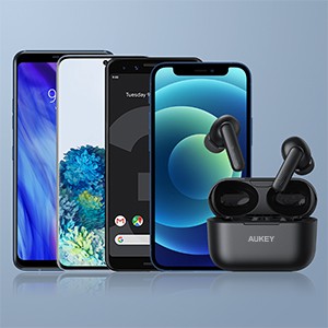 Tai Nghe True Wireless AUKEY EP-M1 Bluetooth 5.0 Pin 25H Chống Nước IPX5 Nghe Độc Lập 2 Tai