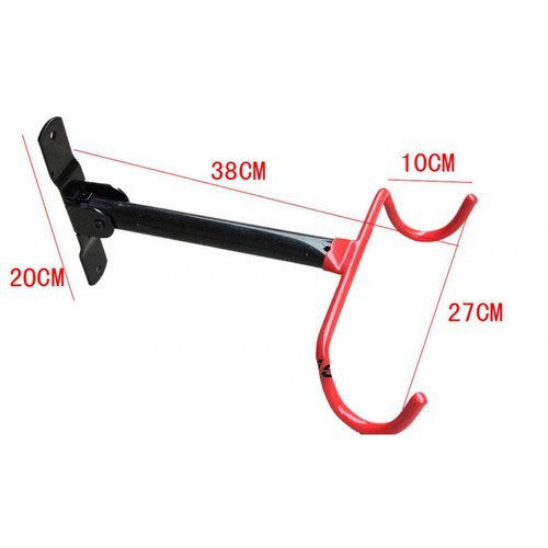 Giá treo xe đạp lên tường ngang 2 móc đỡ