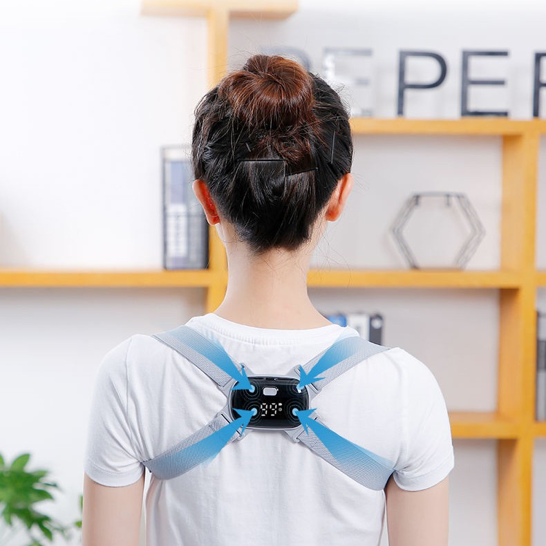 Đai chống gù lưng Smart Pose có màn hình hiển thị - Dây Đeo Chống Gù Lưng Báo Rung Khi Ngồi Sai Tư Thế