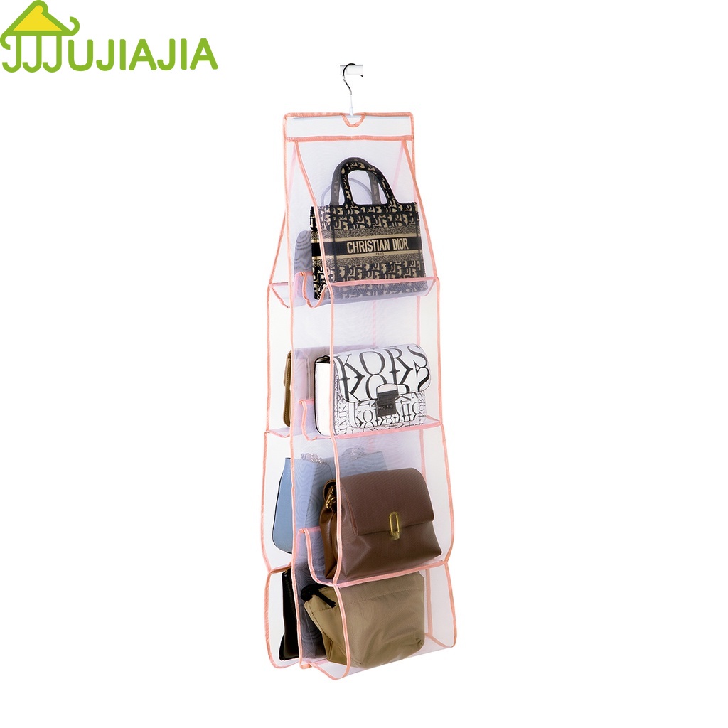 Túi treo JUJIAJIA bằng lưới nylon xuyên thấu dùng để đựng đồ tiện dụng