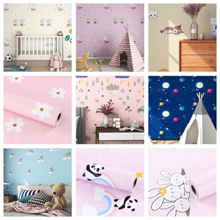 Decal 1m giấy dán tường khổ 45cm có sẵn keo - nhiều mẫu thiếu nhi heb6545