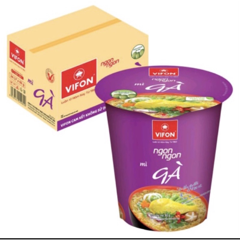 Mì Ly Vifon vị Gà / Tôm Chua Cay / Lẫu Thái Tôm / Lẫu Thái Tomyum - ly  60g | BigBuy360 - bigbuy360.vn