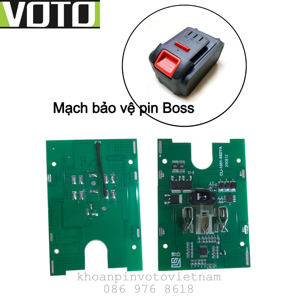 Mạch sạc và bảo vệ pin 18v - 21v 5S 2P dùng để chế pin máy khoan, máy siết bulong (Boss)