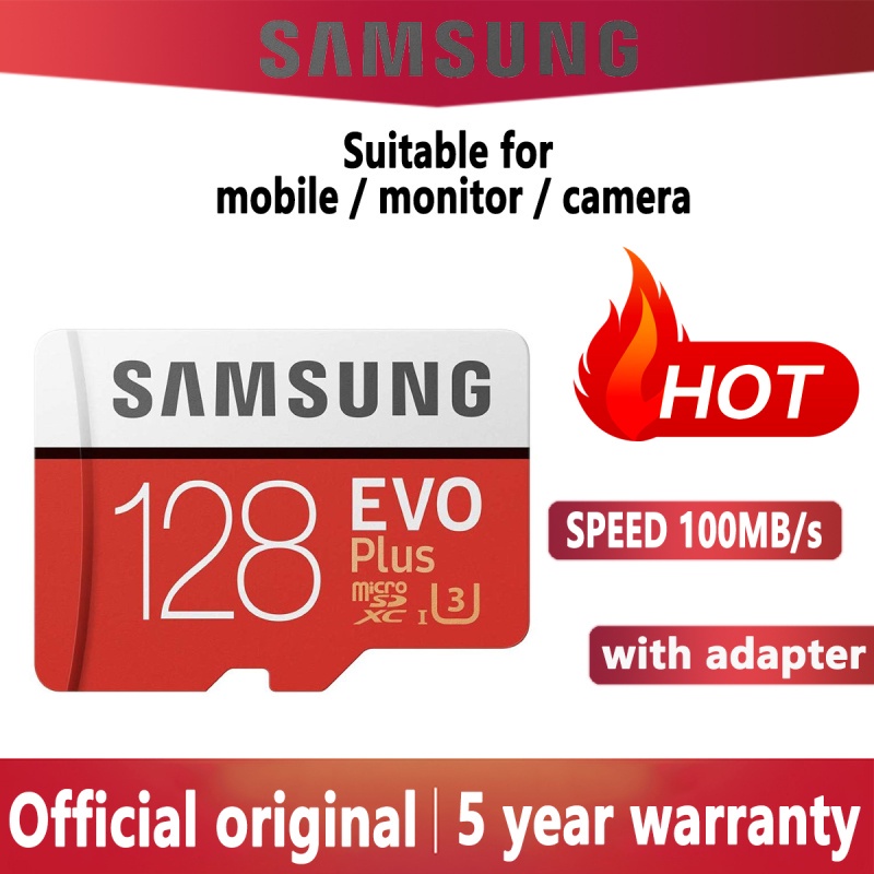 Thẻ Nhớ Micro SD 128GB SDHC SDXC Grade EVO + Class 10 C10 UHS TF
