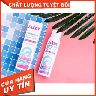 Xịt chống nắng 2!Lady Crystal Sun Spray 180ml