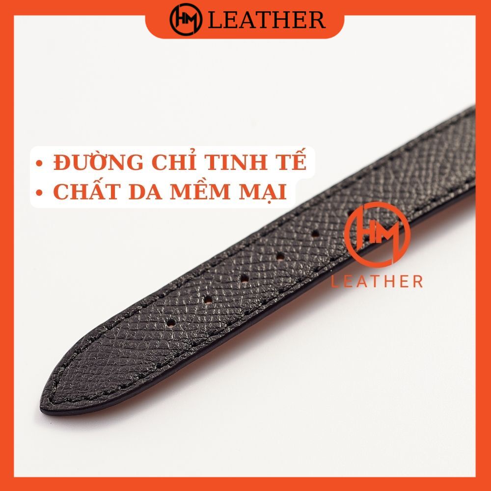 Dây đồng hồ nữ da - Đủ size 12/14/16/18/20/22/24 - Thương hiệu Hima Leather - EPSOM