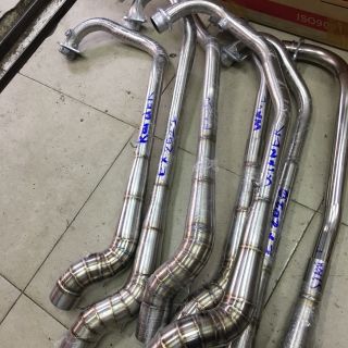 Cổ pô inox 304 cao cấp gắn Winner, Sonic, Raider, Satria, Exciter