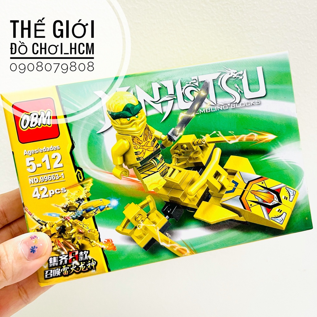 [NHIỀU MẪU] Hộp lego lắp ráp ghép hình nhân vật My Word/ Ninjutsu giúp bé sáng tạo, thông minh