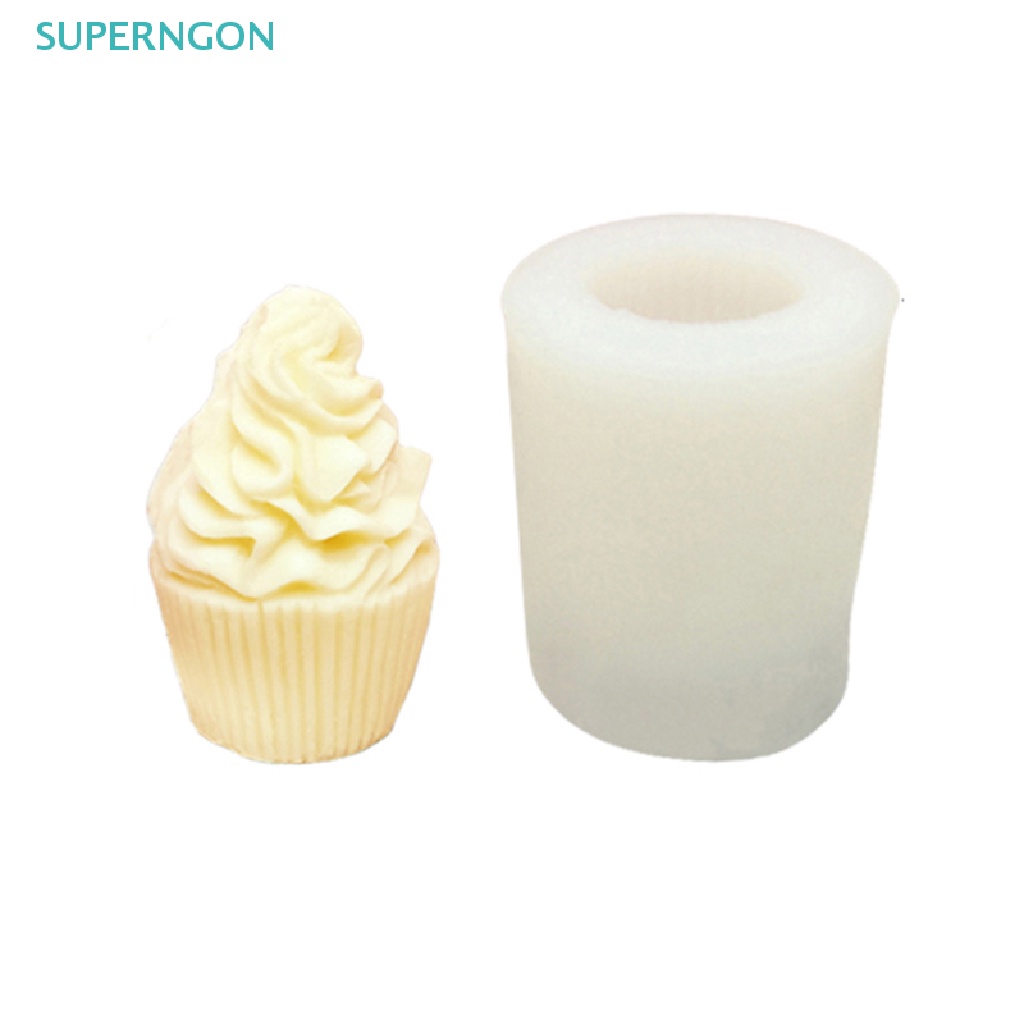 Khuôn Silicone Làm Bánh Tạo Hình Ly Kem 3D Độc Đáo Tiện Dụng DIY